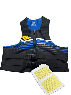 Slippery Wetsuits Surge Neo Vest Life Jacket 3XL Black Blue PFD Jet Ski 3240